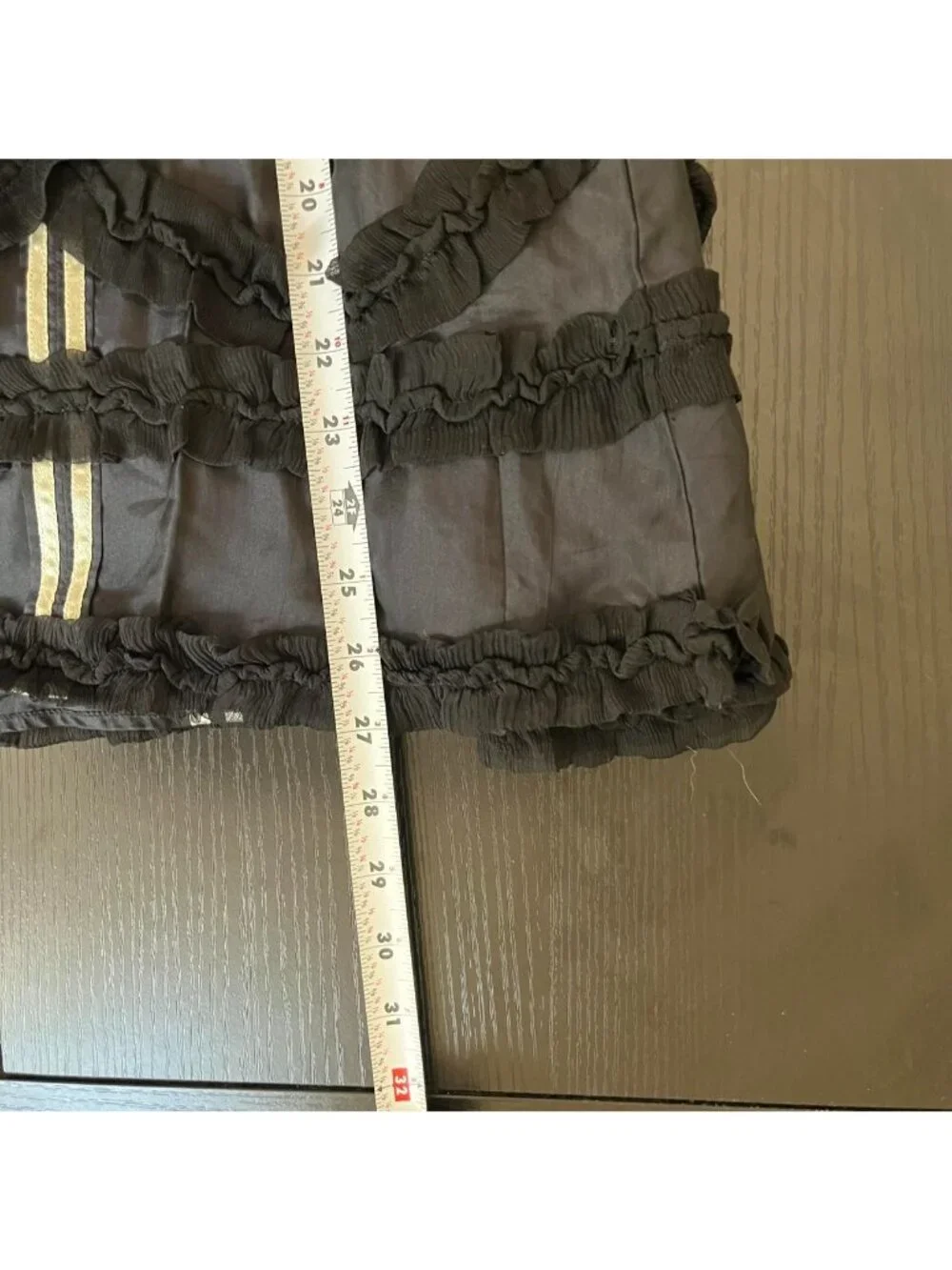 black silk quirky artsy sporty blokecore midi skirt